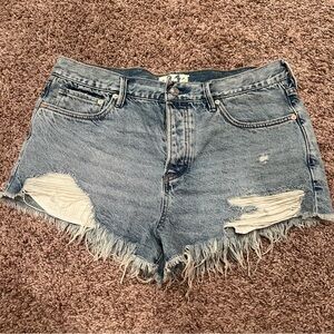Free People Cutoff Jean Shorts